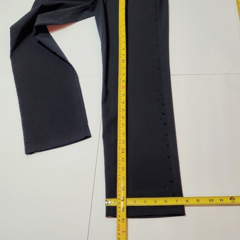 Style & Co. Black Pull on Leggins with Onyx Bling (L) - Picture 12 of 12